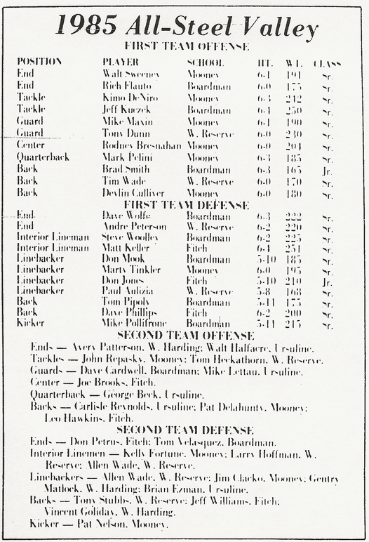 1985 All-SVC Football Team Text.PNG