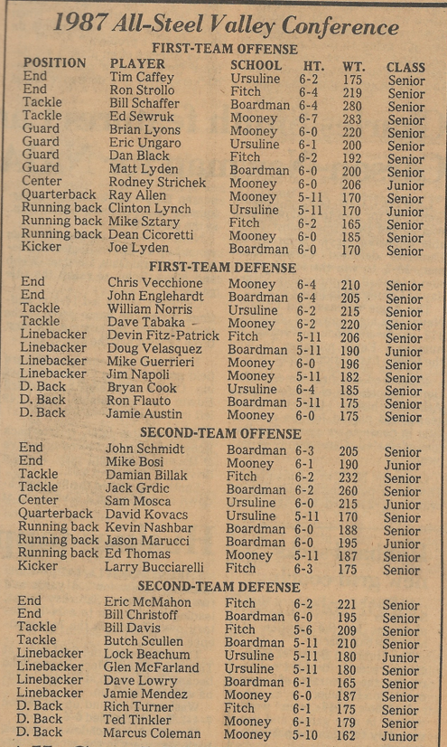 1987 All-SVC Football Team Text.PNG
